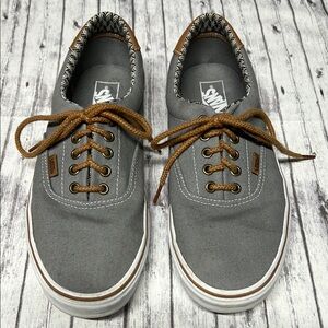 Mens gray brown Vans